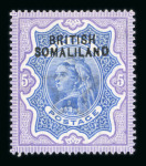 Stamp of Somaliland Protectorate 1903-1937, nice mint * collection with Queen Victoria