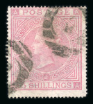 Stamp of Great Britain » Collections 1840-1977 : Great Britain nice collection containing 1p. black and blue, 3d. rose 1865 and 5s. rose 1867-83 used. Generally good condition 