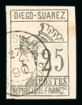 Stamp of Colonies françaises » Diégo-Suarez 1890, Y&T n° 6-9 oblitérés, belles marges et belles