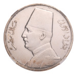 Egypt, 1916-1939 7 cleaned silver coins in NGC holders.