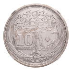 Egypt, 1916-1939 7 cleaned silver coins in NGC holders.