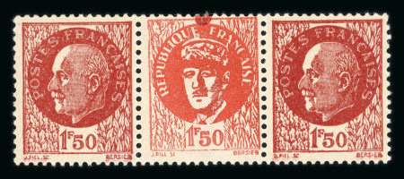 Stamp of France » Libération Marseille : 1943, triptyque De Gaulle 1f50 brun-rouge