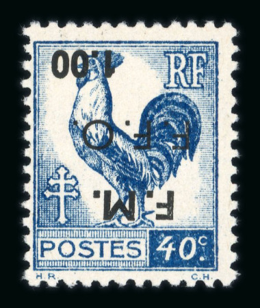 Stamp of France » Libération Cognac : 1944, type Coq Mayer n° 1-3, deux séries neufs