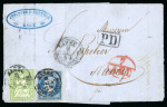 Stamp of Switzerland / Schweiz » Sitzende Helvetia Ungezähnt » 1857-62 Berner Druck, Dickes Papier Retiré