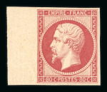 Stamp of France » Empire 1853-1862 1853, Napoléon III 80cts carmin clair YT n° 17Aa neuf *, superbe