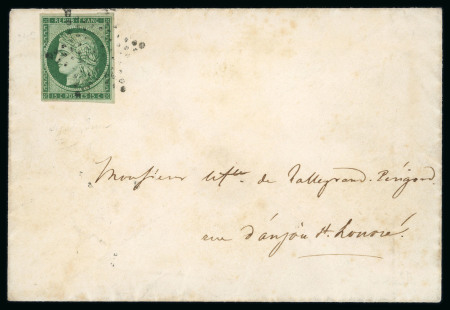 Stamp of France » Type Cérès de 1849-1850 1849, jolie lettre du 26/04/1853 pour Talleyrand-Périgord affra
