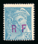 Stamp of France » Libération Niort : 1944, Pétain 1f50 brun, Pétain 3f orange avec