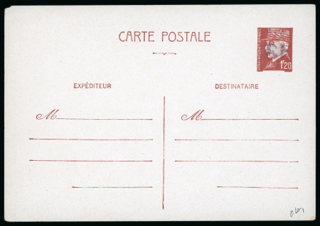 Stamp of France » Libération Valenciennes : 1944, entier postal type Pétain 1f20