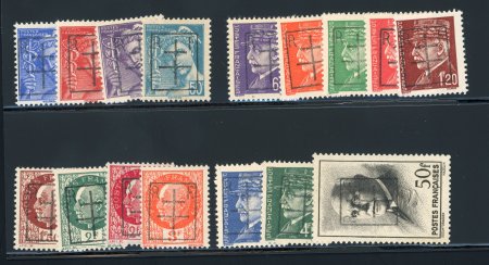 Stamp of France » Libération PARIS 49 (Ile-de-France) : série complète du n°1 à