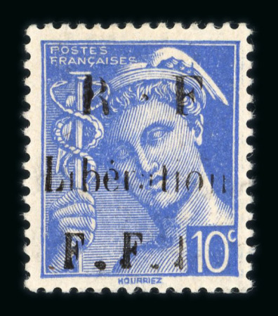 Stamp of France » Libération ROUET (Hérault) : n°1M à 4M type Mercure, surcharges
