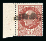 Stamp of France » Libération VOUVRAY (Indre-et-Loire) : n°1a 1fr50 Pétain brun-rouge