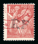 Stamp of France » Libération VALENCIENNES (Nord) : Iris 1fr et 1fr50 avec cachets