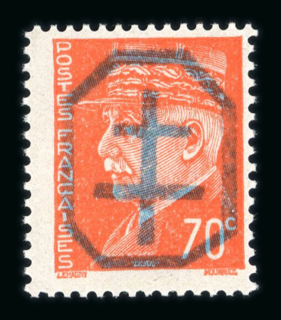 Stamp of France » Libération UZERCHE (Corrèze) : n°1 à 4 type Pétain 70c,1f20,1f50,5fr