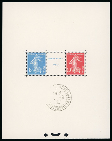 Stamp of France » Blocs et Feuillets 1927, bloc-feuillet Strasboug Y&T n° 2 oblitéré, **