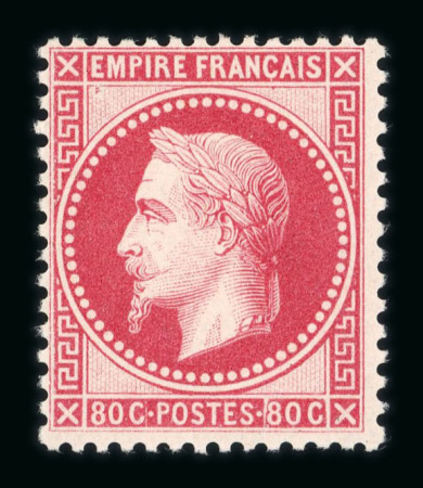 Stamp of France » Empire Lauré 1863-1870 1867, empire Lauré 80cts rose Y&T n° 32 superbe exemplaire