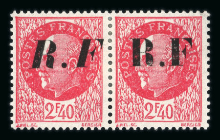 Stamp of France » Libération PONS : 1944, type Pétain 2f40 Mayer n° 8, les deux