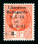 Stamp of France » Libération BELLEGARDE : 1944, variétés Mayer Y&T n° 1a, n° 3a,