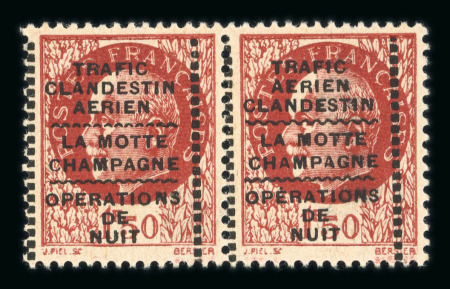 Stamp of France » Libération Montreuil-Bellay : 1944, Mayer n° 44a les deux surcharges