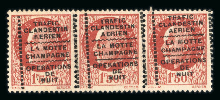 Stamp of France » Libération Montreuil-Bellay : 1944, Mayer n° 43 et 44 "trafic