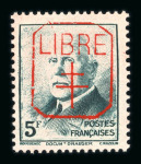 Stamp of France » Libération MORNANT (Rhône) : Pétain n°1 à 15 série complète surchargée