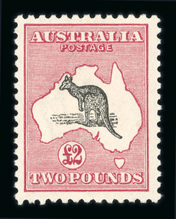 Stamp of Australia » Commonwealth of Australia 1915-28 £2 grey and crimson, a lovely fresh example
