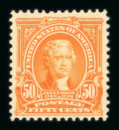 Stamp of United States » 1902-08 Issue 1903 50c orange, an exceptionally fresh and well centred mint n.h. example