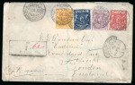 Stamp of Kenya, Uganda and Tanganyika » British East Africa 1903 (Jan 20) envelope sent registered from Nairobi