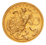 Bavaria, Albert V, 1550-1579, 2 Ducats, Hubert Gerhard workshop, Au, 6.84 g.