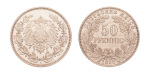 Germany, 1898 50 pfennig, Proof (Polierte Platte), A pattern, Ag 2.82 g. 