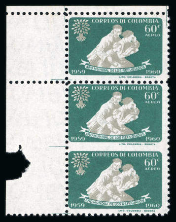 Stamp of Thematics Thematics: 1960 World Refugee Year collection written up in an album