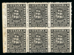 Stamp of British Guiana 1863-76 group of mint blocks