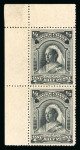 Stamp of Nigerias » Niger Coast Protectorate 1894 (May) 1/2d black perforated printer's sample, perf.15, in mint n.h. top left corner marginal pair