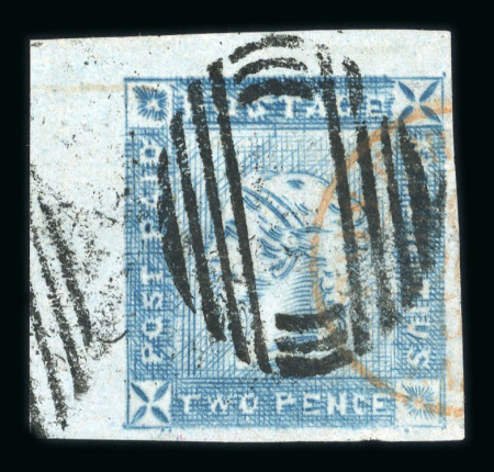 Stamp of Mauritius » 1859 Lapirot Issue 1859 Lapirot 2d pos. 1 corner marginal with good to huge margins, used