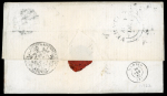 Stamp of Mexico » 1856-61 "Hidalgo" Issues 1861 Folded cover from Mexico to Madrid, with 1861