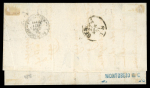 Stamp of Egypt » Italian Post Offices » Alexandria 1871 (Apr 21) Combination cover bearing Second Issue 1pi rose-lake tied by POSTE EGIZIANE CAIRO 21 APRIL 71 with two Italy 20c tied by Alexandria "234" numeral, backstamped Genoa, fine, cert. BPA (1977)