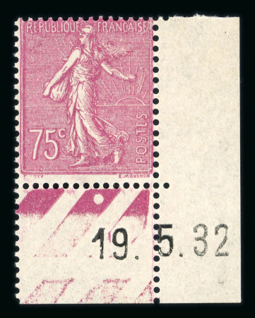Stamp of France » Émissions à partir de 1900 1932, Semeuse lignée 75c lilas-rose Y&T n° 202a au