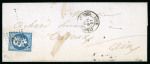 Stamp of France » Empire 1853-1862 1859, Cad Camp de Satonay + losange CDS sur lettre n°14