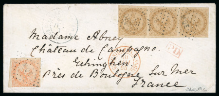 Stamp of Colonies françaises » Colonies Générales 1865, Lettre de la Martinique pour la France affranchie