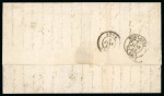 Stamp of France » Type Cérès de 1849-1850 1849, Cérès 20c n°3 sur lettre cachet à date Vaise (Rhône) du 3 janvier 1849