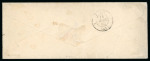 Stamp of France » Type Cérès de 1849-1850 1852, Cérès non dentelé 15 c vert Y&T n°2 seul sur lettre