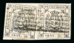 Stamp of Italian States » Modena Provisional Government 1859 20c x 2 piece