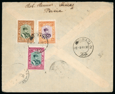 Stamp of Persia » 1925-1941 Riza Khan Pahlavi Shah (SG 602-O849) Persia 1924-30 group 3 covers