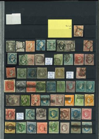 Stamp of Spain » Spain and Colonies Collections and Lots 1850-1899, SPAIN Collection of classic issues only, mostly used