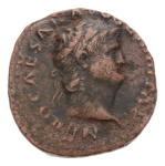 Roman Empire, Nero 53-68, bronze as, 10.09 g. Temple of Janus.