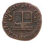 Roman Empire, Nero 53-68, bronze as, 10.09 g. Temple of Janus.