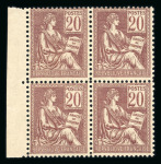 Stamp of France » Collections 1900-1960, beau lot de 65 timbres tous en blocs de