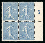 Stamp of France » Collections 1900-1960, beau lot de 65 timbres tous en blocs de