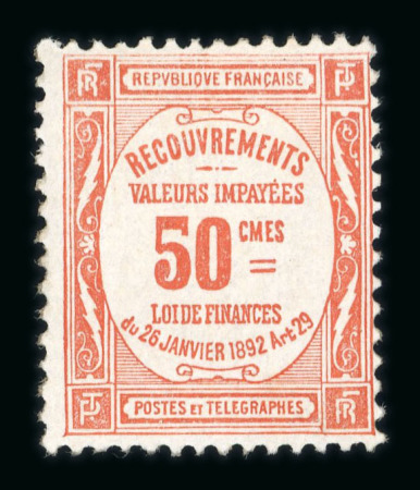 Stamp of France » Timbres-Taxe 1893-1960, gros lot type stock de marchand composé