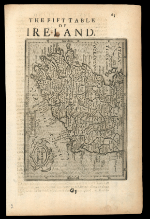Stamp of Ireland » Historical Documents Provincial Map: c1640 An antique regional map of the southern part of Ireland, which is one of a set of maps which was published in Gerard Mercator’s atlas "Historia Mundi or Mercators Atlas" and printed by T. Cotes. Unc