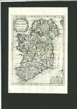 Stamp of Ireland » Historical Documents Map of Ireland: c1680 "Le Royaume d'Irlande divisée en ses grandes provinces" by Nicolas Sanson d'Abbevile. Published by Paris c. 1680 in French. Uncoloured, a fine and clear impression. Approx 205 mm x 267mm.